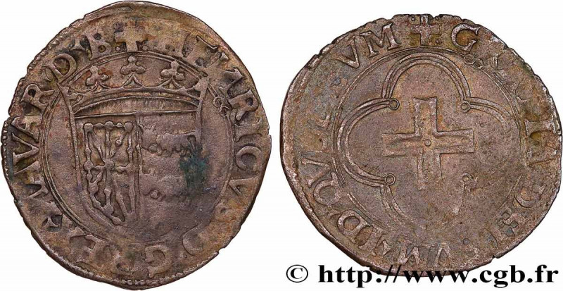 NAVARRE - KINGDOM OF NAVARRE - HENRI OF ALBRET
Type : Douzain à la croisette 
Da...