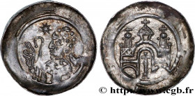ALSACE - ABBEY Of SELTZ
Type : Denier 
Date : (c. 1150-1170) 
Date : n.d. 
Metal : silver 
Diameter : 16,5  mm
Orientation dies : 1  h.
Weight : 0,83 ...