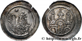 ALSACE - ABBEY Of SELTZ
Type : Denier 
Date : (c. 1150-1170) 
Date : n.d. 
Metal : silver 
Diameter : 17,5  mm
Orientation dies : 12  h.
Weight : 0,92...