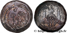 ALSACE - ABBEY Of SELTZ
Type : Denier 
Date : (c. 1150-1170) 
Date : n.d. 
Metal : silver 
Diameter : 17  mm
Orientation dies : 9  h.
Weight : 0,96  g...