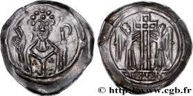 ALSACE - CITY OF STRASBOURG
Type : Denier 
Date : (c. 1150-1170) 
Date : n.d. 
Metal : silver 
Diameter : 15  mm
Orientation dies : 11  h.
Weight : 0,...