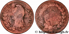 DIRECTOIRE
Type : Un décime Dupré, grand module, "refrappage" du 2 décimes 
Date : An 5 (1796-1797) 
Mint name / Town : Orléans 
Quantity minted : 905...