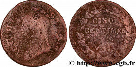 DIRECTOIRE
Type : Cinq centimes Dupré, grand module, "refrappage" du décime 
Date : An 5 (1796-1797) 
Mint name / Town : Limoges 
Quantity minted : 65...