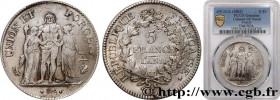 CONSULATE
Type : 5 francs Union et Force, Union serré, seulement glands intérieurs 
Date : An 11 (1802-1803) 
Mint name / Town : Bayonne 
Quantity min...