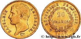 PREMIER EMPIRE / FIRST FRENCH EMPIRE
Type : 20 francs Napoléon tête nue, type transitoire 
Date : 1807 
Mint name / Town : Lille 
Quantity minted : 51...