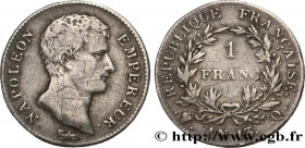 PREMIER EMPIRE / FIRST FRENCH EMPIRE
Type : 1 franc Napoléon Empereur, Calendrier révolutionnaire 
Date : An 13 (1804-1805) 
Mint name / Town : Perpig...