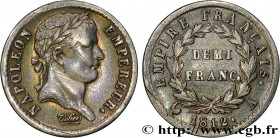 PREMIER EMPIRE / FIRST FRENCH EMPIRE
Type : Demi-franc Napoléon Ier tête laurée, Empire français 
Date : 1812 
Mint name / Town : Paris 
Quantity mint...