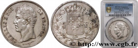 CHARLES X
Type : 5 francs Charles X 2e type, tranche en relief 
Date : 1830 
Mint name / Town : Paris 
Quantity minted : 4.003 
Metal : silver 
Milles...