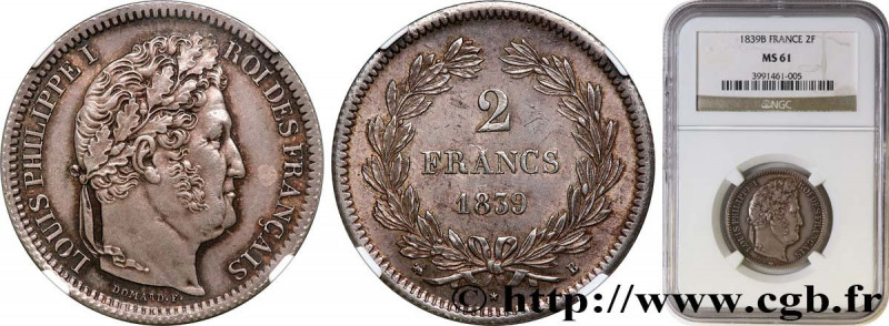 LOUIS-PHILIPPE I
Type : 2 francs Louis-Philippe 
Date : 1839 
Mint name / Town :...