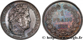 LOUIS-PHILIPPE I
Type : 1 franc Louis-Philippe, couronne de chêne 
Date : 1848 
Mint name / Town : Paris 
Quantity minted : 217543 
Metal : silver 
Mi...