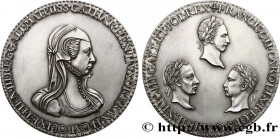 CATHERINE DE' MEDICI
Type : Médaille, Catherine de Médicis et ses fils, refrappe 
Date : n.d. 
Mint name / Town : Monnaie de Paris 
Metal : silver 
Di...