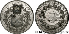 III REPUBLIC
Type : Médaille, Société protectrice du musée, à la mémoire de Jules Droz 
Date : 1872 
Metal : aluminium 
Diameter : 59  mm
Weight : 31,...