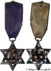 FREEMASONRY
Type : Médaille, Bijou franc-maçonnique, Fraternité Vosgienne 
Date : n.d. 
Metal : silver plated copper 
Diameter : 110  mm
Weight : 19,7...