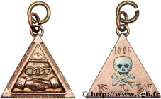 FREEMASONRY
Type : Médaille, Bijou franc-maçonnique, F. L. W. 
Date : n.d. 
Metal : copper 
Diameter : 25  mm
Weight : 2,90  g.
Edge : lisse 
Puncheon...