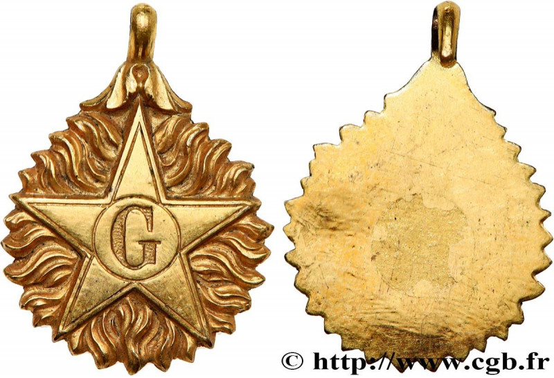 FREEMASONRY
Type : Médaille, Bijou franc-maçonnique, G 
Date : n.d. 
Metal : cop...