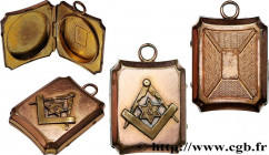 FREEMASONRY
Type : Médaille, Boîte-bijou franc-maçonnique, G 
Date : n.d. 
Metal : copper 
Diameter : 32,5  mm
Weight : 9,39  g.
Edge : lisse 
Puncheo...