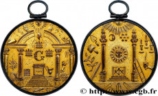 FREEMASONRY
Type : Médaille franc-maçonnique, G couronné 
Date : n.d. 
Metal : gilt copper 
Diameter : 52  mm
Weight : 16,55  g.
Edge : lisse 
Puncheo...