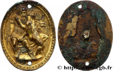 ART, PAINTING AND SCULPTURE
Type : Médaille, Couple antique, tirage uniface 
Date : n.d. 
Metal : gilt bronze 
Diameter : 47  mm
Weight : 22,98  g.
Ed...