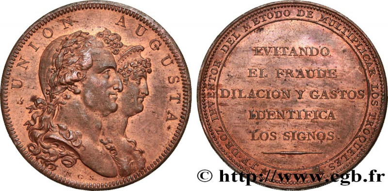SPAIN - KINGDOM OF SPAIN - CHARLES IV
Type : Médaille, Union Augusta 
Date : 180...