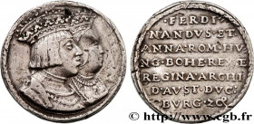 HUNGARY - KINGDOM OF HUNGARY - FERDINAND I
Type : Médaille, Schautaler, Couple royal 
Date : n.d. 
Metal : silver 
Diameter : 31  mm
Weight : 12,92  g...