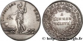 FRENCH ACADEMY / ACADÉMIE FRANÇAISE
Type : Académie française, émission de 1732 
Date : n.d. 
Mint name / Town : s.l. 
Metal : silver 
Diameter : 30  ...