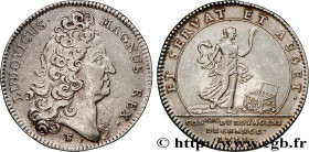 PARIS STOCK EXCHANGE - BROKERS
Type : BOURSE - AGENTS DE CHANGE 
Date : 1711 
Metal : silver 
Diameter : 28,3  mm
Orientation dies : 6  h.
Weight : 7,...