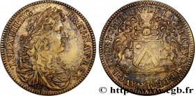 ILE DE FRANCE - TOWNS AND GENTRY
Type : Auguste Robert de Pomereu 
Date : n.d. 
Metal : brass 
Diameter : 27  mm
Orientation dies : 6  h.
Weight : 6,8...