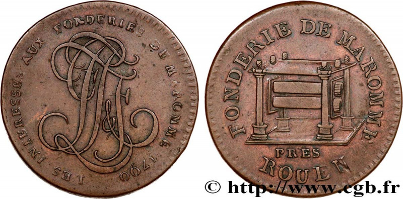 NORMANDY - 19TH CENTURY JETONS OR TOKENS
Type : Jeton Br 28, Fonderie de Maromme...