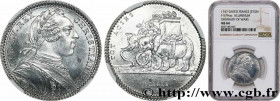 ORDINAIRE DES GUERRES (WAR ADMINISTRATION)
Type : Refrappe 
Date : 1747 
Metal : aluminium 
Diameter : 29  mm
Orientation dies : 11  h.
Edge : Cannelé...