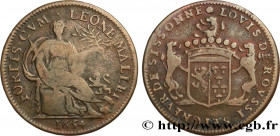 PICARDY - GENTRY AND TOWNS
Type : Louis de Roussi ou Roucy, seigneur de Sissonne 
Date : 1654 
Metal : red copper 
Diameter : 27  mm
Orientation dies ...