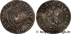 ROUEN (CITY OF...)
Type : Jeton Lt 27, Henri III 
Date : 1584 
Metal : brass 
Diameter : 27,5  mm
Orientation dies : 6  h.
Weight : 4,58  g.
Edge : li...