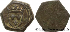 CHARLES VI AND CHARLES VII - COIN WEIGHT
Type : Poids monétaire pour l’écu d’or à la couronne  
Date : (après 1436) 
Date : n.d. 
Metal : brass 
Diame...