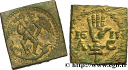 ENGLAND - COIN WEIGHT
Type : Poids monétaire pour l’angelot 
Date : (après 1470) 
Date : 1615 
Mint name / Town : Anvers 
Metal : brass 
Diameter : 15...