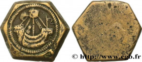 ENGLAND - COIN WEIGHT
Type : Poids monétaire pour le Noble d’or d’Edouard III à Edouard IV 
Date : n.d. 
Metal : brass 
Diameter : 17  mm
Weight : 6,7...