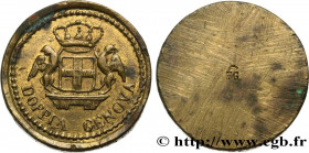 ITALY - GENOA - MONETARY WEIGHT
Type : Poids monétaire pour la pièce de 96 lires de Gênes 
Date : (après 1793) 
Date : n.d. 
Metal : brass 
Diameter :...