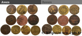 LOTS
Type : Lot de jetons à identifier 
Date : n.d. 
Metal : copper 
Diameter : 31,5  mm
Orientation dies : 6  h.
Weight : 44  g.
Edge : lisse 

Grade...