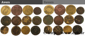 LOTS
Type : Lot de jetons à identifier 
Date : n.d. 
Metal : copper 
Diameter : 31,5  mm
Orientation dies : 6  h.
Weight : 44  g.
Edge : lisse 

Grade...