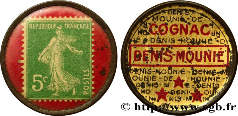 POSTAGE STAMPS AS CURRENCY
Type : Timbre 5 Centimes 
Date : n.d. 
Metal : iron 
...