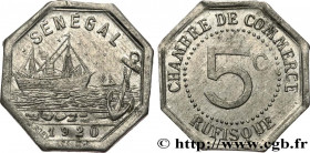 FRENCH AFRICA - SENEGAL
Type : 5 Centimes Chambre de Commerce de Rufisque 
Date : 1920 
Quantity minted : - 
Metal : aluminium 
Diameter : 19,5  mm
Or...