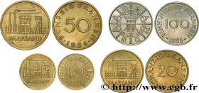 SAAR TERRITORIES
Type : Lot 10, 20, 50 et Franken 
Date : 1954-1955 
Mint name / Town : Paris 
Metal : bronze-aluminium 
Orientation dies : 6  h.
Obve...