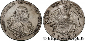 GERMANY - PRUSSIA
Type : Thaler Frédéric-Guillaume 
Date : 1791 
Mint name / Town : Breslau 
Quantity minted : 701712 
Metal : silver 
Millesimal fine...