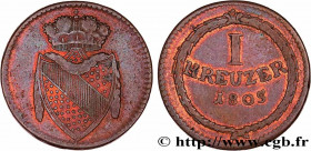GERMANY - BADEN
Type : 1 Kreuzer Grand-Duché de Bade 
Date : 1805 
Mint name / Town : Mannheim 
Quantity minted : 95564 
Metal : copper 
Diameter : 24...