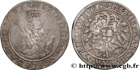 AUSTRIA - FERDINAND I
Type : Thaler 
Date : 1545 
Mint name / Town : Linz 
Metal : silver 
Diameter : 39  mm
Orientation dies : 11  h.
Weight : 28,38 ...