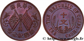 CHINA - REPUBLIC OF CHINA
Type : 10 Cash 
Date : 1912 
Quantity minted : - 
Metal : copper 
Diameter : 28  mm
Orientation dies : 12  h.
Weight : 7,49 ...