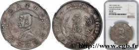 CHINA
Type : 1 Dollar ou Yuan Sun Yat-Sen - Naissance de la République 
Date : 1927 
Quantity minted : - 
Metal : silver 
Millesimal fineness : 900  ‰...