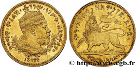 ETHIOPIA - ABYSSINIA - MENELIK II
Type : 1/2 werk EE 1889 
Date : 1897 
Quantity minted : --- 
Metal : gold 
Millesimal fineness : 900  ‰
Diameter : 1...