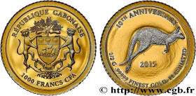 GABON
Type : 1000 Francs CFA Proof Kangourou 
Date : 2015 
Mint name / Town : Paris 
Quantity minted : - 
Metal : gold 
Millesimal fineness : 999  ‰
D...