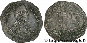 SAVOY - DUCHY OF SAVOY - CHARLES-EMMANUEL I
Type : Florin (fiorino), 3e type 
Date : 1629 
Mint name / Town : Turin 
Metal : billon 
Diameter : 23  mm...