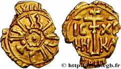 ITALY - COUNTY OF CALABRIA AND SICILY - ROGER II
Type : Tari d’or 
Date : n.d. 
Mint name / Town : Messine ou Palerme 
Metal : gold 
Diameter : 13  mm...