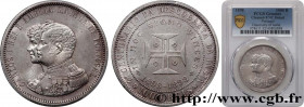 PORTUGAL
Type : 1000 Réis Charles Ier et Amélie 
Date : 1898 
Quantity minted : 300000 
Metal : silver 
Millesimal fineness : 917  ‰
Diameter : 37  mm...